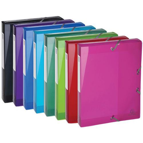 Scatola portadoc. in PP Retro da 40 mm Iderama A4 col. assort. (x8),