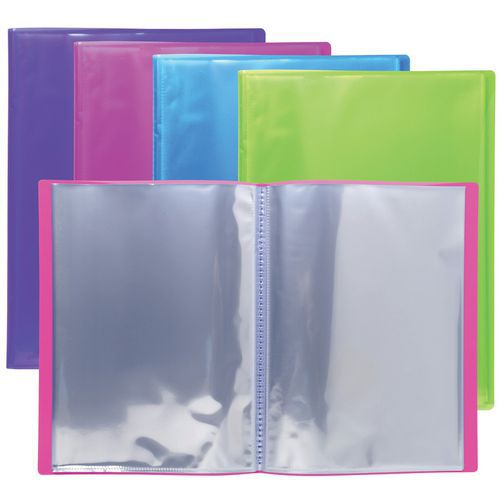 Portalist. PP semirigido Iderama 120 facciate A4 col. assort,