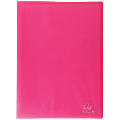 Portalistini in PP semirigido Chromaline 60 facciate A4 rosso,