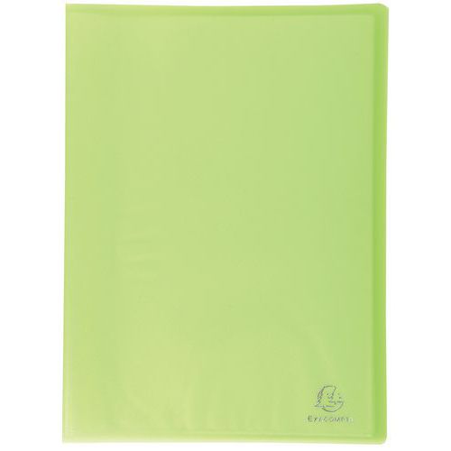 Portalist. PP Semirigido saldati 80 facciate A4 verde,