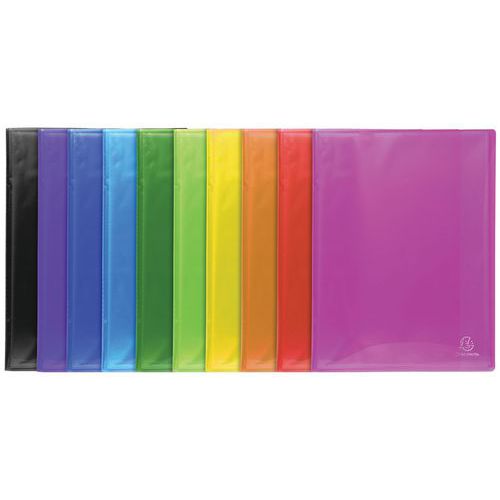 Portalist. PP semirigido IDERAMA 80 facciate A4 col. assort.,