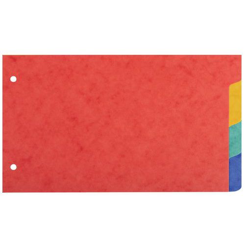 Interc. schede bristol cart. lucido 225 g/m² 4 pos 125 x 200 mm,