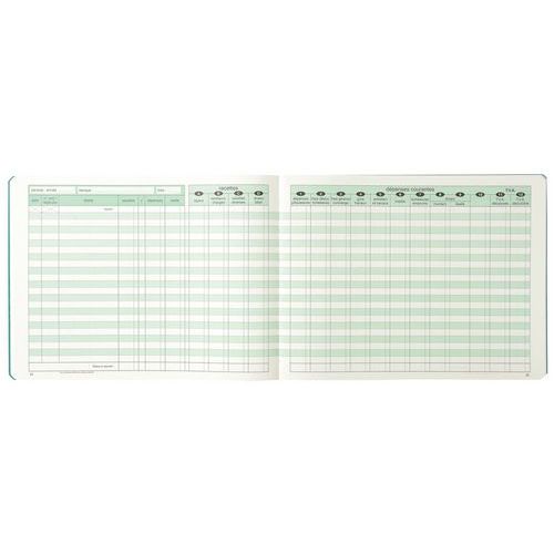 Registro rilegato 24 x 32 cm - Soc. Immob. Civ. francesi Contab. 80 pagine,