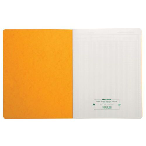 Registro rilegato 32 x 25, Libro cassa o diario di cassa 4 crediti 9 addebiti,