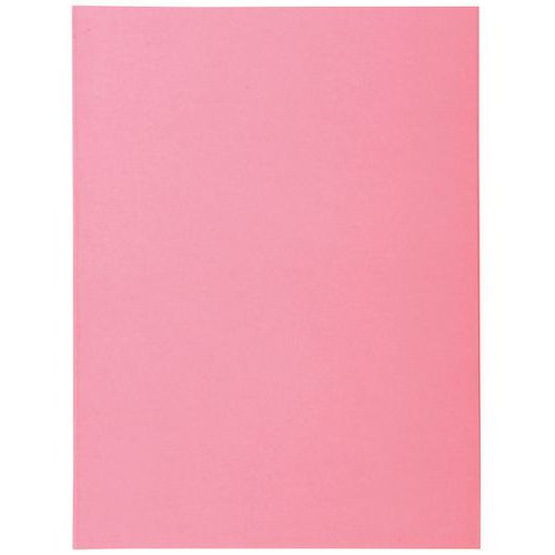Confezione da 50 cartellette 2 lembi SUPER 210 - 24 x 32 cm - rosa,