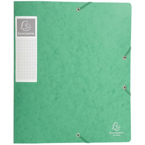 Scat. portadoc. Cartobox Retro 60 mm cart lucido A4 verd,