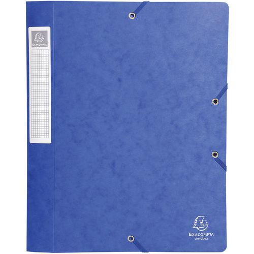 Scat. portadoc. Cartobox Retro 40 mm cart lucido A4 blu,