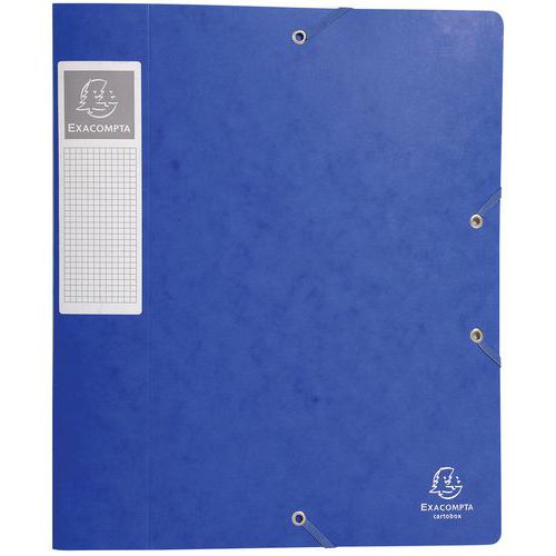 Scat. portadoc. Cartobox Retro 60 mm cart lucido A4 blu,