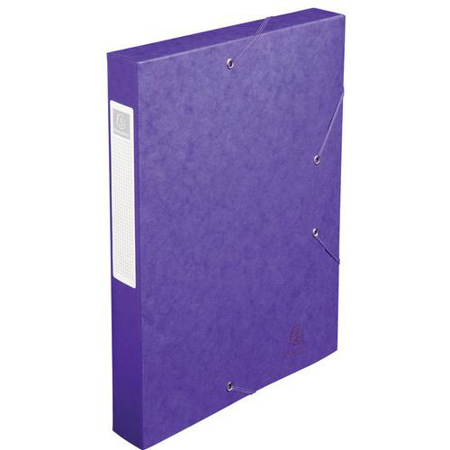 Scat. portadoc. Cartobox Retro 40 mm cart lucido A4 malva,