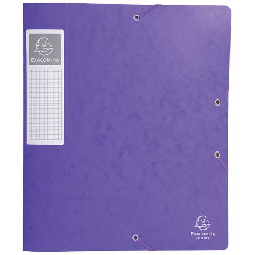 Scat. portadoc. Cartobox Retro 60 mm cart lucido A4 viola,
