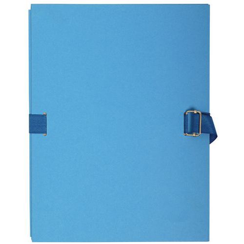 Cartelletta con retro estendibile con lembo in carta 24 x 32 cm azzurro,