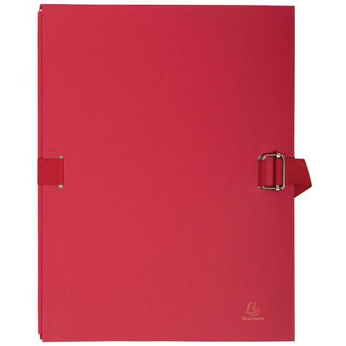 Cartelletta con retro estendibile con lembo in carta 24 x 32 cm rosso,