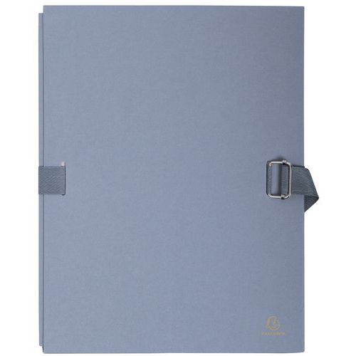 Cartelletta con retro estendibile con lembo in carta - 24 x 32 cm grigio,