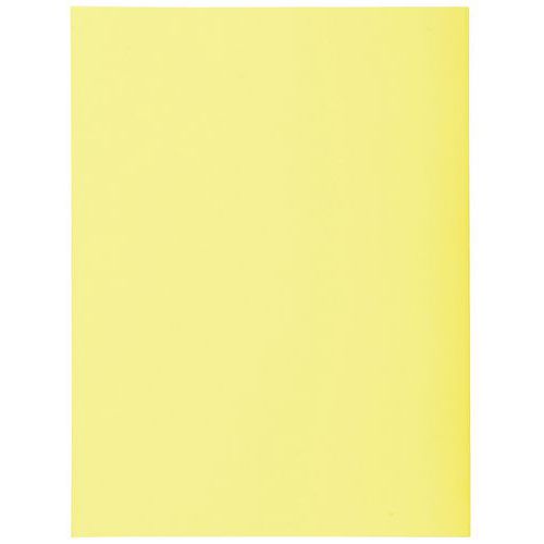 Confezione 100 cartellette SUPER 210 - 24 x 32 cm - canarino,