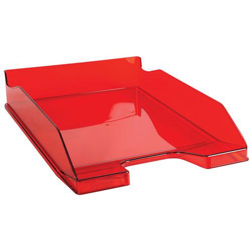 Portadocumenti posta MIDI-COMBO rosso carminioio trasparente,