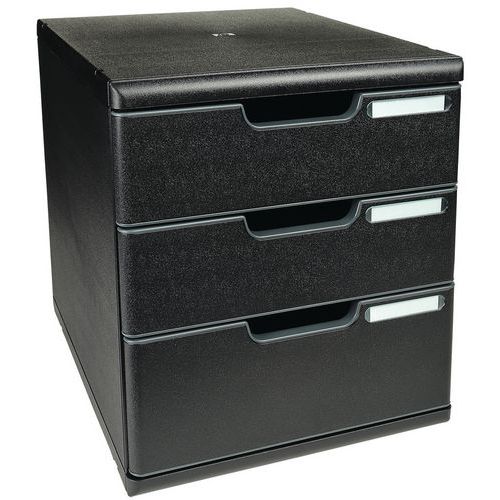 MODULO A4+ 3 cassetti ECOBlack nero,