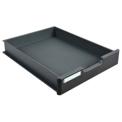 Cassetto MODULODOC con frontale per cassettiera normale - Grigio topo/Nero,