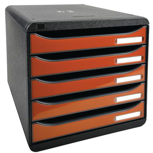 BIG-BOX+ Glossy Nero/Mandarino lucido,