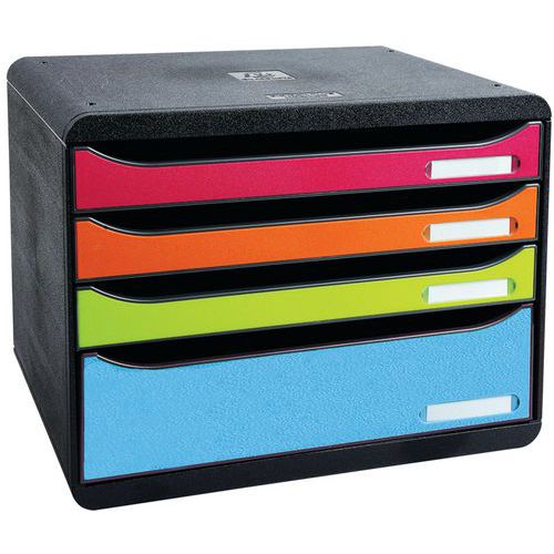BIG-BOX PLUS HORIZON MAXI 4 cassetti arlecchino,