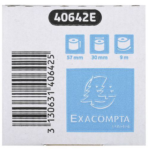 Rotoli per scontrini carta di credito, 57 x 30 x 12 x 9 - 1 copia,