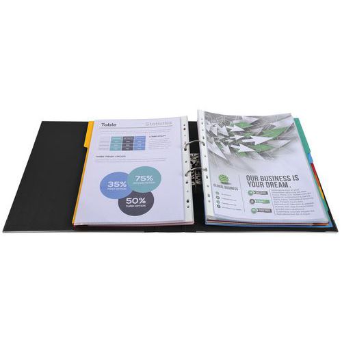 Raccoglitore a leva Prem'Touch - Retro da 50 mm - A4 maxi,