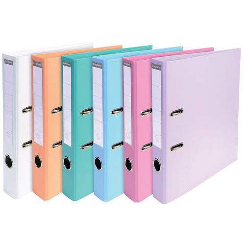 Racc. Prem'Touch PVC A4 Retro da 50 mm Colori pastello assortiti,