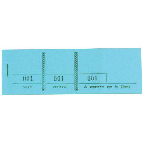 Blocchetto passe-partout 100 fogl. Num. 3 lembi 4,8 x 15 cm blu,