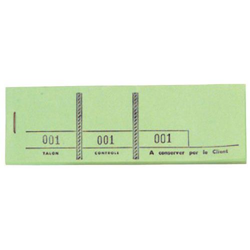 Blocchetto passe-partout 100 fogl. Num. 3 lembi 4,8 x 15 cm verde,