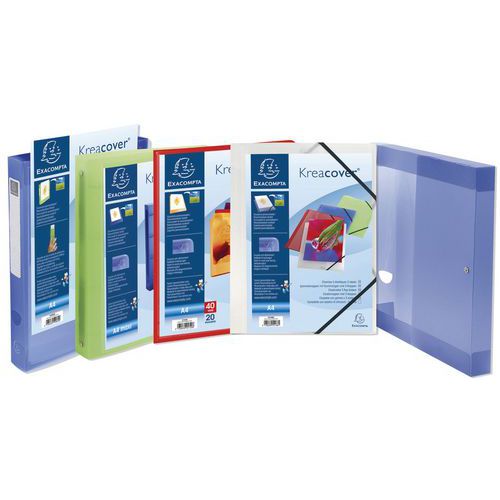 Racc. 2 an. 30 mm PP 10/10 Krea C A4 col. assort,