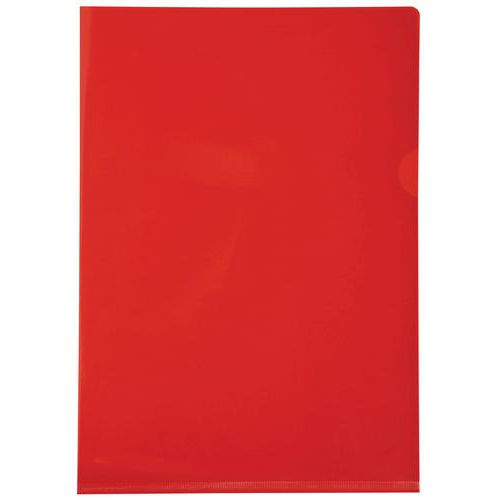 Confezione in cartoncino da 100 bus angolari a L in PVC liscio HR 13/100 A4 ros,