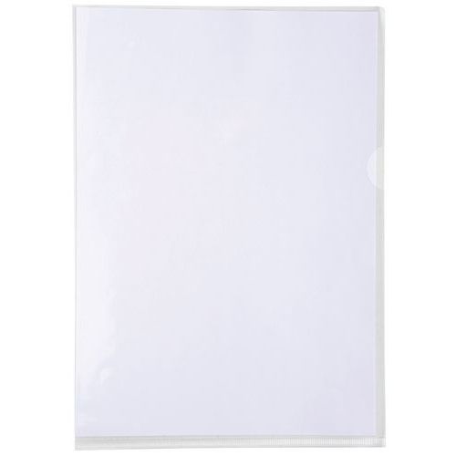 Confezione in cartoncino da 100 bus angolari a L in PVC liscio HR 13/100 A4,