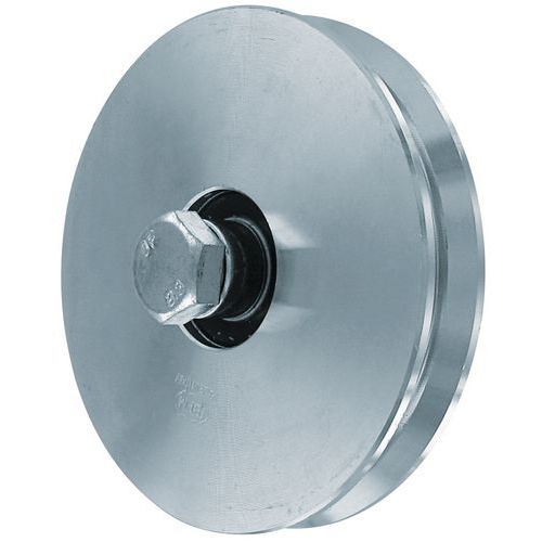 Ruota In Acciaio Zincato L Tot:33 Bullone Bullone, lunghe,