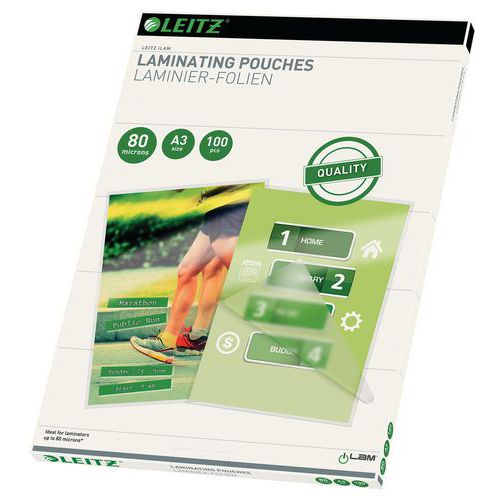 Buste di plastificazione a caldo Leitz, A3, 80 micron,