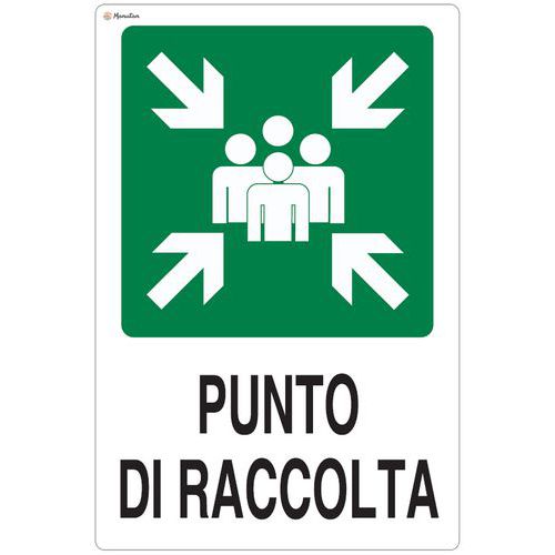 2 Aufkleber Mit Dem Hinweis „Punto Di Raccolta" (Sammelstelle), 10 X 15 - Foto 10