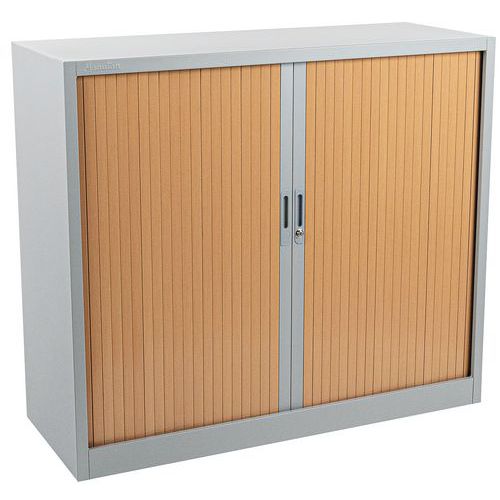 Armadio con ante a serranda Manutan 105X120X45 cm All./Faggio,