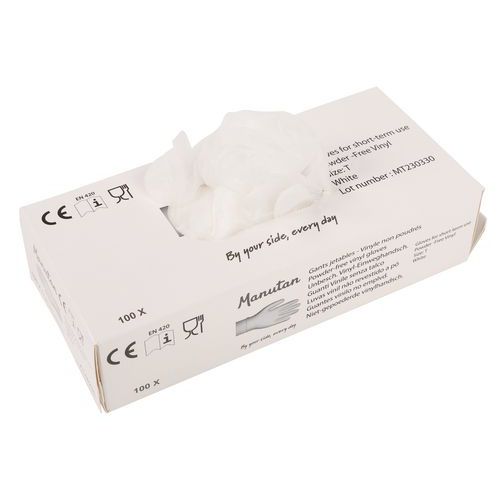 Guanti Vinile senza talco T8 bianco,