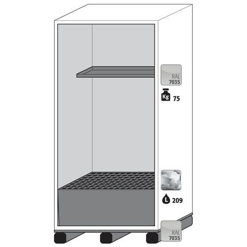 Armadio di sicurezza XL-CLASSIC-90 XL90.222.110.WDAS Grigio chiaro,