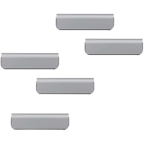 Clip magnetica a fissaggio adesivo Durafix 60 mm - Argento,