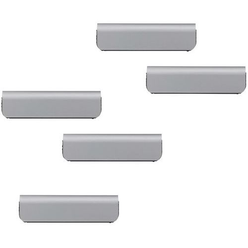 Clip magnetica a fissaggio adesivo Durafix 297 mm - Argento,