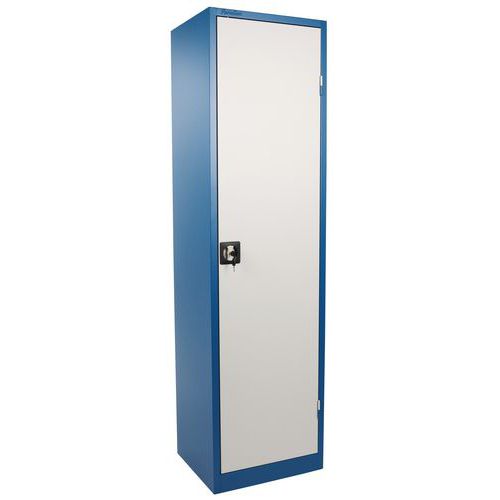 Armadio monoblocco Prof.45 cm H:195 cm L:53cm Blu/Grigio,