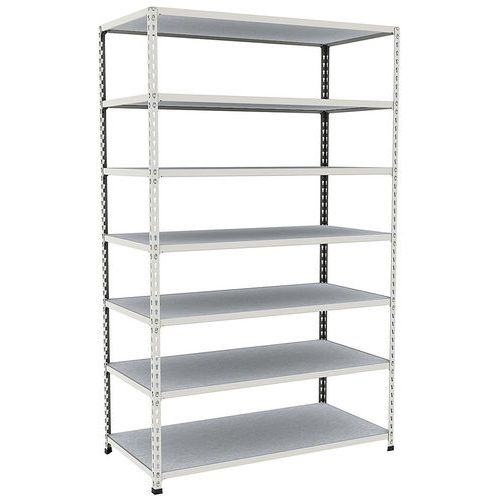 Scaffalatura archivi Rapid 2 1980x1220x610 7 rip met grigio,