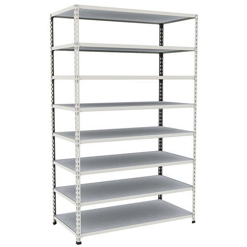 Scaffalatura archivi Rapid 2 1980x1220x610 8 rip met grigio,