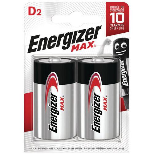 Pile Max D - Lotto da 2 - Energizer,