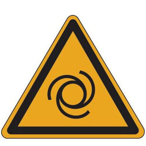 Cartello pericolo - Avviamento automatico - Alluminio 100 mm,