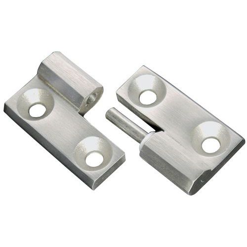 Cerniera con perno rimovibile in acciaio decapato - Interasse: 36 mm,