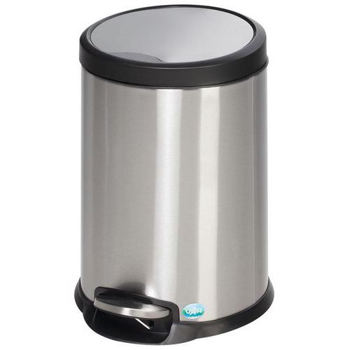 Pattumiera per rifiuti sanitari in inox - 20L - VAR,