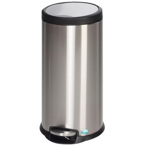 Pattumiera per rifiuti sanitari in inox - 30L - VAR,
