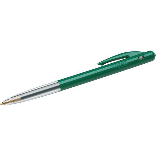 Penna a sfera a scatto Bic M10 verde - Bic,