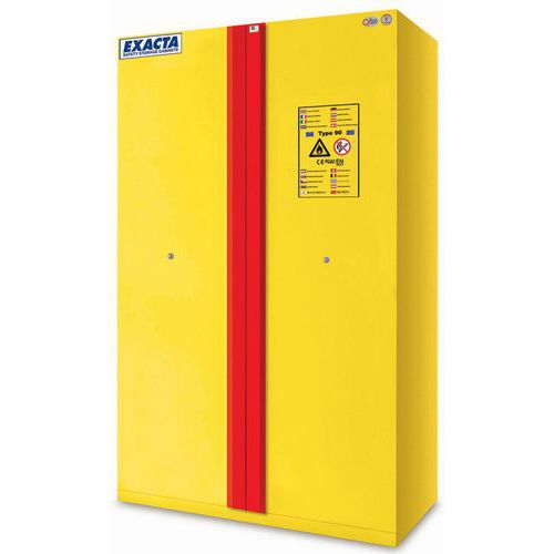 Armadio antincendio 90 min ergonomico-Altezza L 1200-Giallo,