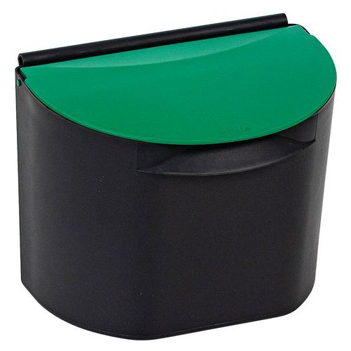 Pattumiera Tribu con coperchio verde - 5L - Manade,